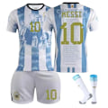 Miniatyrbilde 1 av 5: MIA MI Messi Camiseta No10 Fotbollströja Boy Kid T-Shirt Set Vuxen Sportkläder Tjej Sportdräkt Skyddskläder Cosplay Kit F2 F2 M