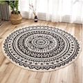 Miniatyrbilde 4 av 4: Boho-stil bomullsteppe - flerfarget - 90 cm