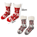 Pikkukuva 3 / 5: Tofflor med sukat, 2 par liukumattomia pitkävartisia lattiasulia, Deer KLB