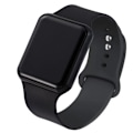 Pikkukuva 1 / 7: 2021 Nya Sport Casual Herr Dam Led Watch Rosa Lovely Digital Barn Sport Armbandsur Kello bayan kol saati Black Black