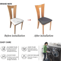Miniatyrbilde 5 av 5: 6 stk Stretch Jacquard stolseovertrekk, avtagbart stolsete Cus