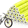 Miniatyrbillede 1 af 5: Cykelreflekser, 48 stk. cykeltilbehør reflekser, 360° synlighedsreflektorer, refleksclips cykel, reflekterende ekerpinde