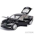 Miniatyrbillede 1 af 5: 1:32 Tesla Model X Model 3 Model S Model Y Legering Bilmodel Diecasts Legetøjsbil Lyd og Lys Børnelegetøj til Børn Gaver Drengelegetøj Model S Black
