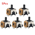 Miniatyrbild 1 av 5: 10st/5/1st 3D analog sensormodul ersättningskontroller Joystick Axis Analoga tumpinnar Reparationstillbehör för PS Yellow  5Pcs