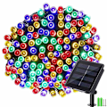 Miniatyrbilde 2 av 5: Solcelledrevne lysslynger utendørs, 22M 200 LED jul (flerfarget)