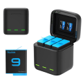 Miniatyrbillede 2 af 5: TELESIN batteri 1750 mAh til GoPro Hero 10 3 måder LED lys Bat