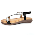 Miniatyrbillede 2 af 6: Lunar Dam/Dam Tancy Pärlsandaler 4 UK Sort 4 UK Black