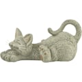 Miniatyrbilde 3 av 5: Søt grå katt som henger ut figurer - Samleobjekter - Happ