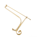 Miniatyrbillede 6 af 8: Jern Display Stativ Guld Jern Staffeli Plate Display Foto Holder 8inch