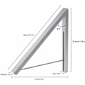 Miniatyrbillede 4 af 5: Foldbar tøjstativ, pladsbesparende sammenklappelig stativ, aluminium Al