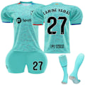 Miniatyrbillede 1 af 2: 23-24 Barcelona Børneudebanetrøje nr. 27 Yamal 26