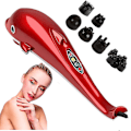 Miniatyrbild 1 av 5: Elektrisk Dolphin Massager Ryggmassage Hammer Vibration Infraröd Stick Roller Cervical Body Massag Type B