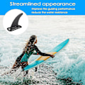 Miniatyrbild 2 av 5: 8 tum avtagbar Universal Surfboard Sup fena med fenbas, löstagbar Center Fin Stand Up Paddle Board