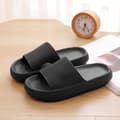 Kvinner Chunky Platform Cloud Tøfler svart black-FA- black 36/37（240mm）