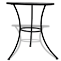 Miniatyrbilde 3 av 5: vidaXL Mosaikkbord svart og hvitt 60 cm 16000 black