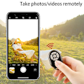 Miniatyrbild 3 av 5: Bluetooth-fjärrkontroll för videokamera för iPhone, Xiaomi, Samsung, Oppo och Android-mobiltelefoner för Tiktok, Movie Page Turning White
