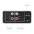 Miniatyrbild 4 av 4: Au-10x Ne5532 Audio Signal Förförstärkare Hörlursförstärkare Kretskort Gain 20db Rca 3.5mm Volymkontroll Ton Dc 12v