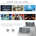 Miniatyrbild 4 av 7: Trådlös spelkontroll för Android, iPhone, Bluetooth Gamepad Joysticks för Samsung Galaxy 22/21/20, iPhone 14/14 Plus/14 Pro/14 Pro Max/13 Pro Max, COD Grey