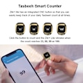 Pikkukuva 4 / 5: Älykäs Tasbih Tally Counter -rengas muslimeille Zikr Digital Green