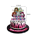 Pikkukuva 2 / 5: Monster High syntymäpäiväjuhlat koristeet Set Banner Balloon Kit Cake Toppers