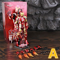 Pikkukuva 1 / 4: Zd Toys Marvel Iron Man Mk1 Mk2 Mk3 Mk4 Mk5 Mk6 Mk7 Mk42 Mk43 7\" Elokuva Actionfigur Iron-man Mark 1 2 3 4 5 6 7 42 43 Legends C MK43 A - Boxed