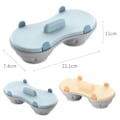 Miniatyrbillede 4 af 5: Mikrobølgeovn Dobbelt Kop Perfekt Æg Pocher Maker Pocherede Æg
