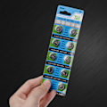 Miniatyrbilde 3 av 5: 10 stk/sett AG13 knappcellebatteri A76 LR44 357A S76E G13 1,55V alkaliske knappbatterier