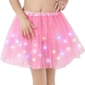 Miniatyrbillede 3 af 4: Kvinders LED Lysende Glow Dance Tutu 3-lags Skørt Fancy Party Ballet Kjole Glimtende Hvid