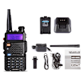 Miniatyrbilde 1 av 8: Baofeng UV-5R VHF UHF Dobbelbånds Walkie Talkie Komradio Jaktradio black 440