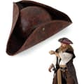 Pirat Tricorn Hat til voksne - Kolonial stil Halloween kostume tilbehør til Cherry-FA-