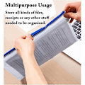 Miniatyrbillede 3 af 5: INF Zip-poser til A4-dokumenter 12-pak Hvid