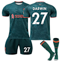 Miniatyrbilde 1 av 2: 22-23 Liverpool 2 Bortedrakt Grønn nr 11 Salah trøye 66 Arnold 4 Van Dijk Fotballsett nr 27 DARWIN- Perfekt NO.27 DARWIN NO.27 DARWIN NO.27 DARWIN NO.27 DARWIN 28