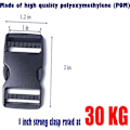 Miniatyrbild 3 av 5: 4 plastspännen (bredd 25 mm) för snabbkoppling på sidan