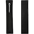 Miniatyrbillede 1 af 4: Læderpennal, etui til fyldepen, stylus, kuglepen, penne, 2-pak sort