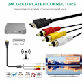 Miniatyrbild 3 av 5: HDMI till RCA-kabel, 5 fot/1,5 m HDMI till 3RCA-kabel-1,5 m svart