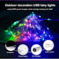 Miniatyrbilde 5 av 5: Nesten jul 200 tommer 50 stk LED regntett USB-drevet farge