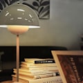 Miniatyrbilde 4 av 5: Bordslampe, Eye Caring LED Flowerpot Bordslampe Portable for School, Grå