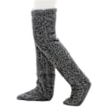 Miniatyrbilde 1 av 2: Teddy Legs Strømper, Koselige Strømper, Over Kne Høye Fuzzy Plysj Tøfler Strømper, Varme Over Kne Sko, Fuzzy Ben, Lange Fuzzy Strømper navy grey