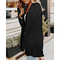 Miniatyrbillede 2 af 3: Let sommercardigan til kvinder med knapper i striber med lange ærmer Casual Behagelig tynd cardigan blå blue XL