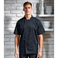 Pikkukuva 2 / 2: Premier Unisex Aikuisten Coolchecker Lyhythihainen Kokkitakki M Musta-FA5- Black M