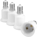 Miniatyrbillede 1 af 5: 4x Sockeladapter - E14 til E27 Sokkelkonverter