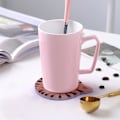 Miniatyrbillede 4 af 5: Sæt med 4 drikkeunderlag i keramik, 10,8 cm