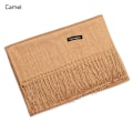 Miniatyrbillede 1 af 10: Cashmere tørklæde Uldsjal CAMEL camel
