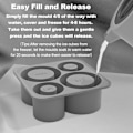 Miniatyrbillede 4 af 7: Silikon isform med låg til Stanley Cup, Tumbler isform, Cylinder silikone isforme til fryser BPA Free, Opvaskemaskine sikker (Grå) Grey