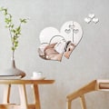 Pikkukuva 3 / 3: Setti 2 kpl kideakryyli DIY peiliseinätarraa (10 arkkia)