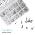 Miniatyrbild 3 av 6: 800st Små skruvar Sortiment Kit Små skruvar Micro Screws Set