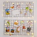 Miniatyrbild 4 av 5: DIY Gallerivägg i Järnram Vägghylla Väggmonterad Nätpanel Väggkonst Display Organizer 0.5