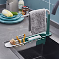 Miniatyrbilde 6 av 6: Teleskopisk oppvaskstativ for benkeplate blue