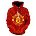 Fodboldklub sweatshirt lang, hættetrøje med stort grafisk tryk 2130 2130 2130-FA- 2130 L