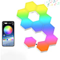 Miniatyrbild 1 av 5: Hexagonljus, Hexagonväggljus, Hexagon LED-ljus med APP C